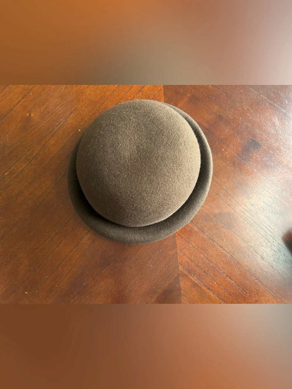 Brown Women's Felt Bowler Hat - Classic & Chic 100% wool